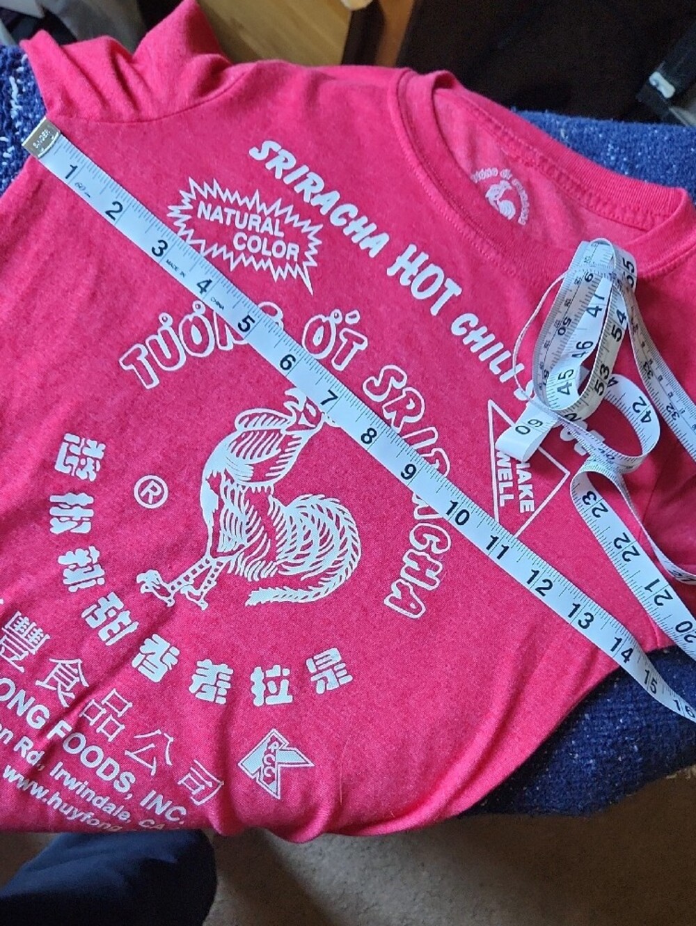 Vintage Kids Long-Sleeve Sriracha Graphic Tee - Red, Sz 7. - Picture 7 of 9